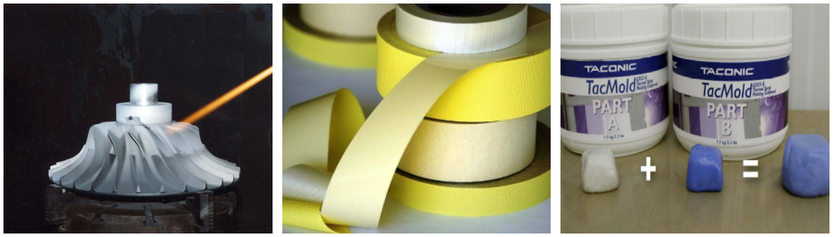 Masking tapes and compounds for abrasive blasting